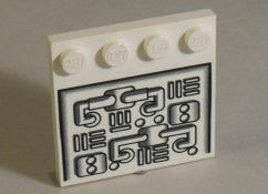 LEGO Litteä Nappulat yhdellä sivulla 4x4Putkikuviolla 6179px01