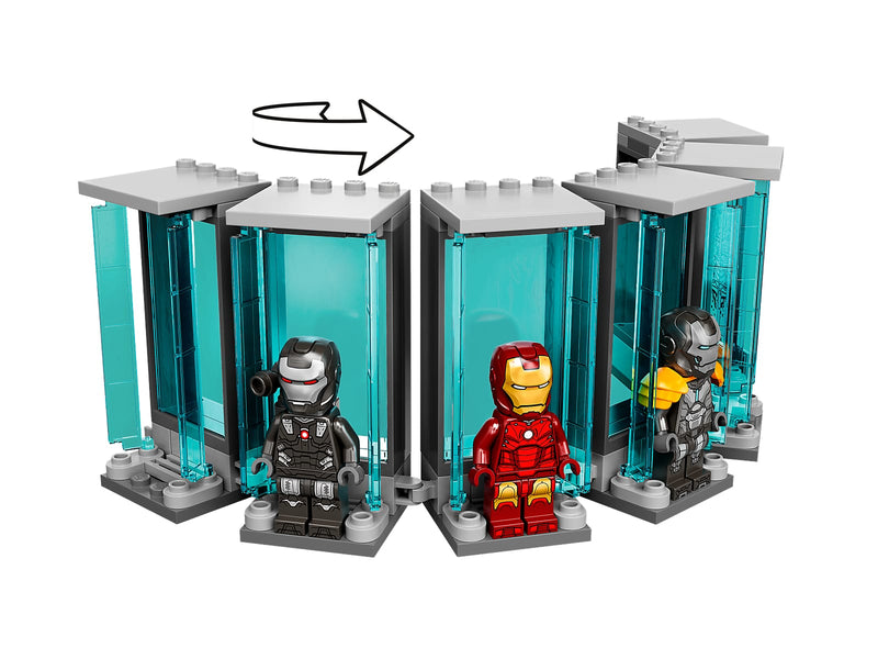 LEGO 76216 Super Heroes - Iron Manin asevarasto