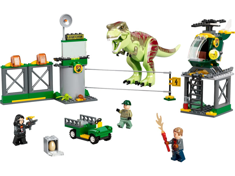 LEGO 76944 Jurassic World - T. rex -dinosauruksen pako