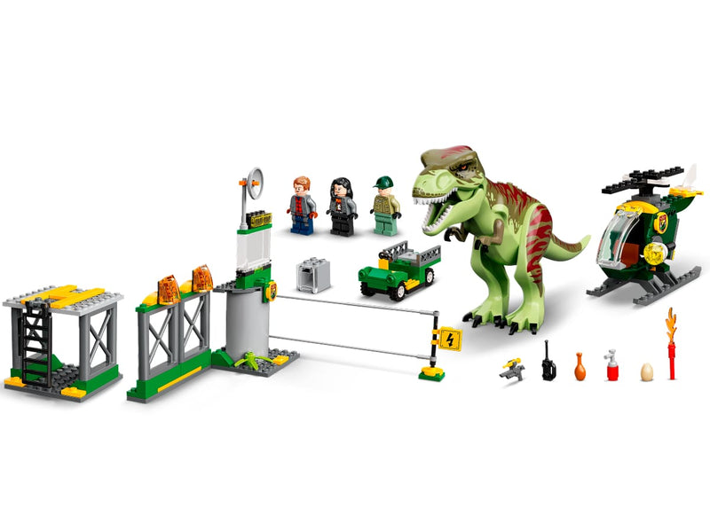 LEGO 76944 Jurassic World - T. rex -dinosauruksen pako