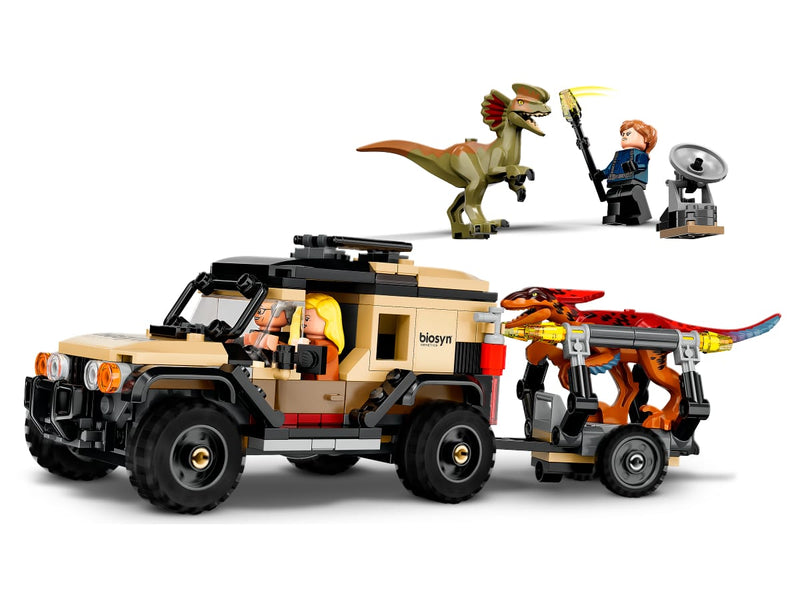 LEGO 76951 Jurassic World - Pyroraptorin ja Dilophosauruksen kuljetus