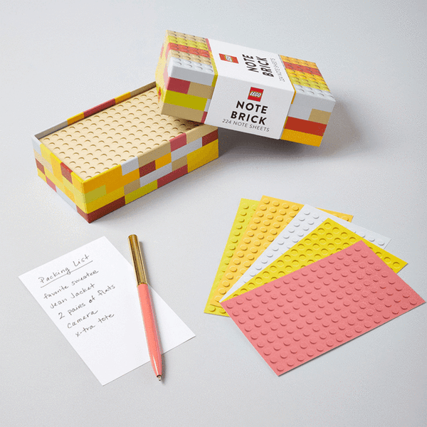 LEGO-muistilaput, keltainen/oranssi