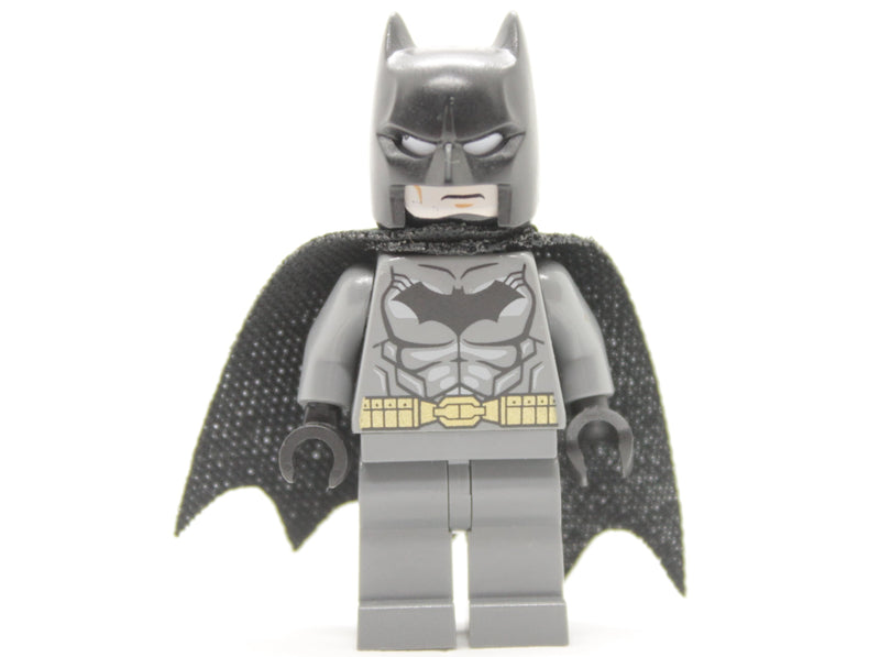 Batman - Dark Bluish Gray Suit, Gold Belt, Black Hands, Spongy Cape, Scuba Mask Head, sh162