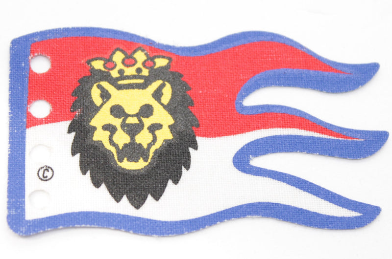 Lippu, kangas, kaksipuoleinen, 8x5, Royal Knights, leijonanpää