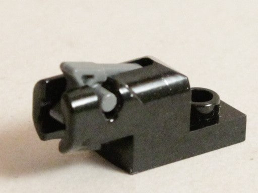 LEGO Mini Blaster 1x2 tummansiniharmaalla laukaisimella - 15403c01
