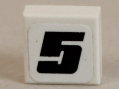 Sileä Litteä 1x1 Numero "5" vino 3070pb055