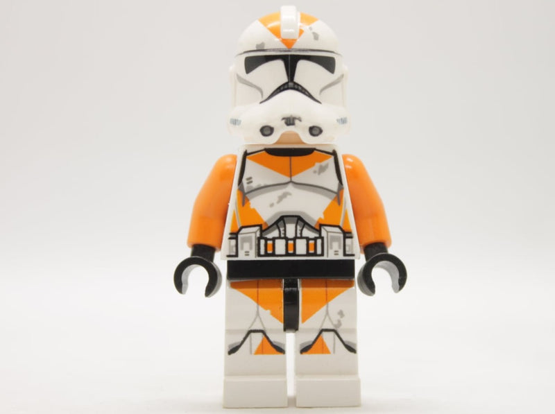 Clone Trooper, 212th Attack Battalion (Phase 2) - Orange Arms, Dirt Stains, Scowl, sw0522
