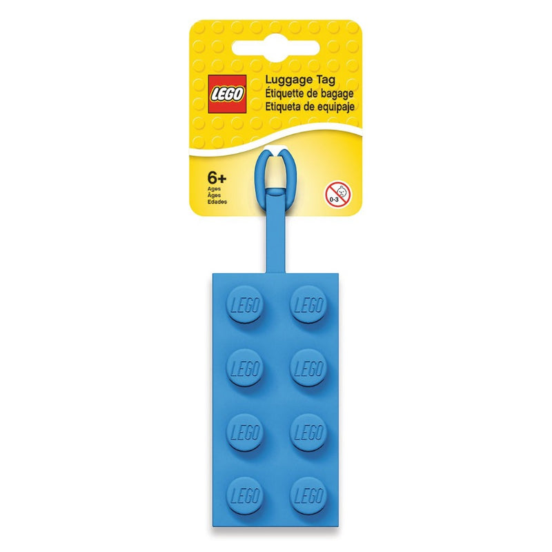 Matkalaukun nimikyltti, LEGO-palikka sininen