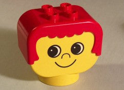 LEGO Hymyilevä pää punaisella tukalla P dup007