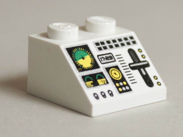 LEGO 2x2 Vino 45 Lentokoneen kontrollipaneeli 3039pb045