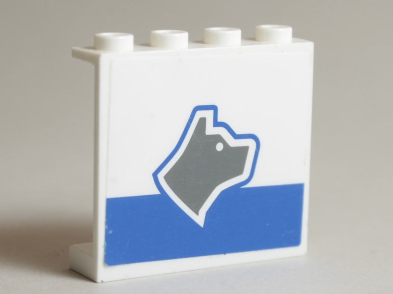 LEGO Seinäke 1x4x3 koira oikea 4215bpb33R