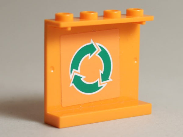 LEGO Seinäke 1x4x3 kierrätyskuvalla 4215bpb42