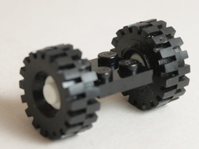 LEGO Rengaspari 7x20 valkoinen litteällä palikalla 2x2 122c01assy3