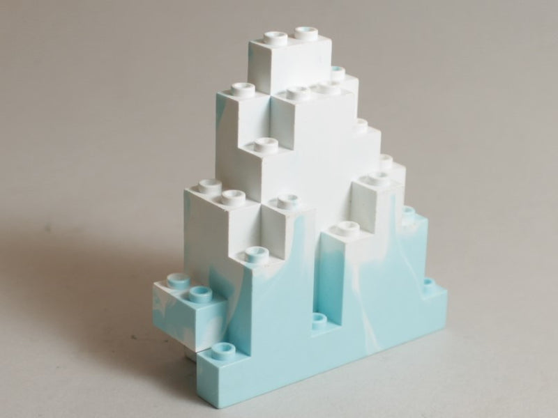 LEGO 3x8 Muurinosa lumikuviolla 6083pb01