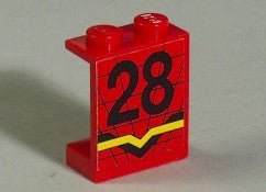 LEGO Seinäke 1x2x2 numerolla 28 4864pb28c