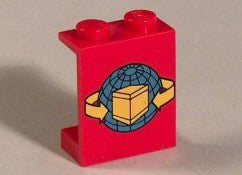 LEGO Seinäke 1x2x2 maapallolla ja laatikolla 4864pb10