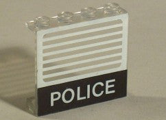 LEGO Seinäke 1x4x3 poliisi-ikkuna 4215ap18