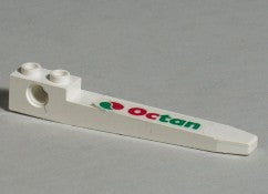 LEGO 1x8 kaareva sileä Octan-kuviolla oikea 2823pb01